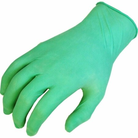 BEST GLOVE Latex Disposable Gloves, Latex, L, 100 PK, Green 845-1005L
